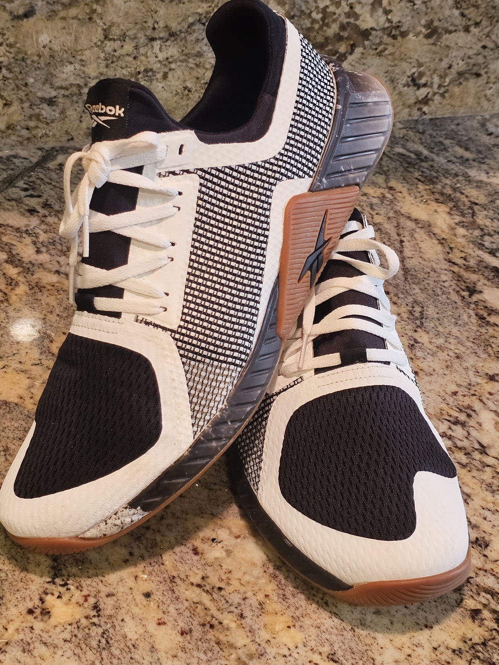 Reebok Men’s Flashfilm Sneakers - Black, White & Brown